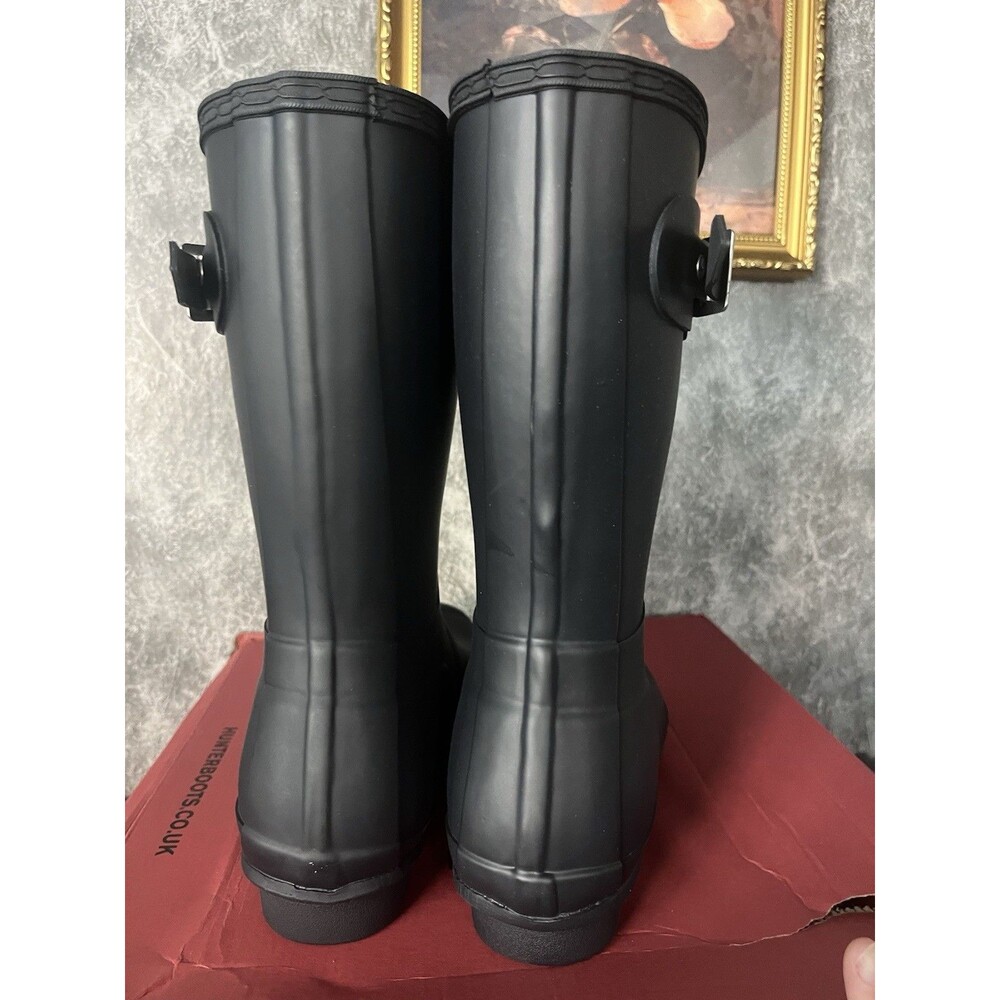 Hunter Original Short Rain Boots Women’s 8 Navy Matte New In Original Box - Picture 4 of 6